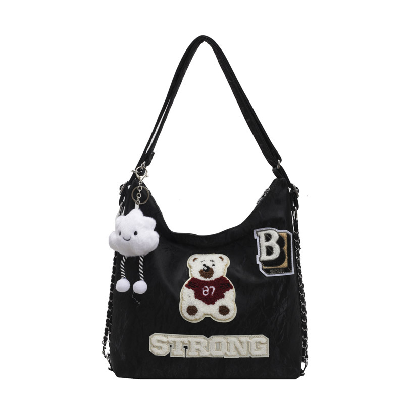Korean style fashionable women's bag 2025 new large-capacity commuter single-shoulder bag, versatile and trendy bag, high-end backpack Item Picture