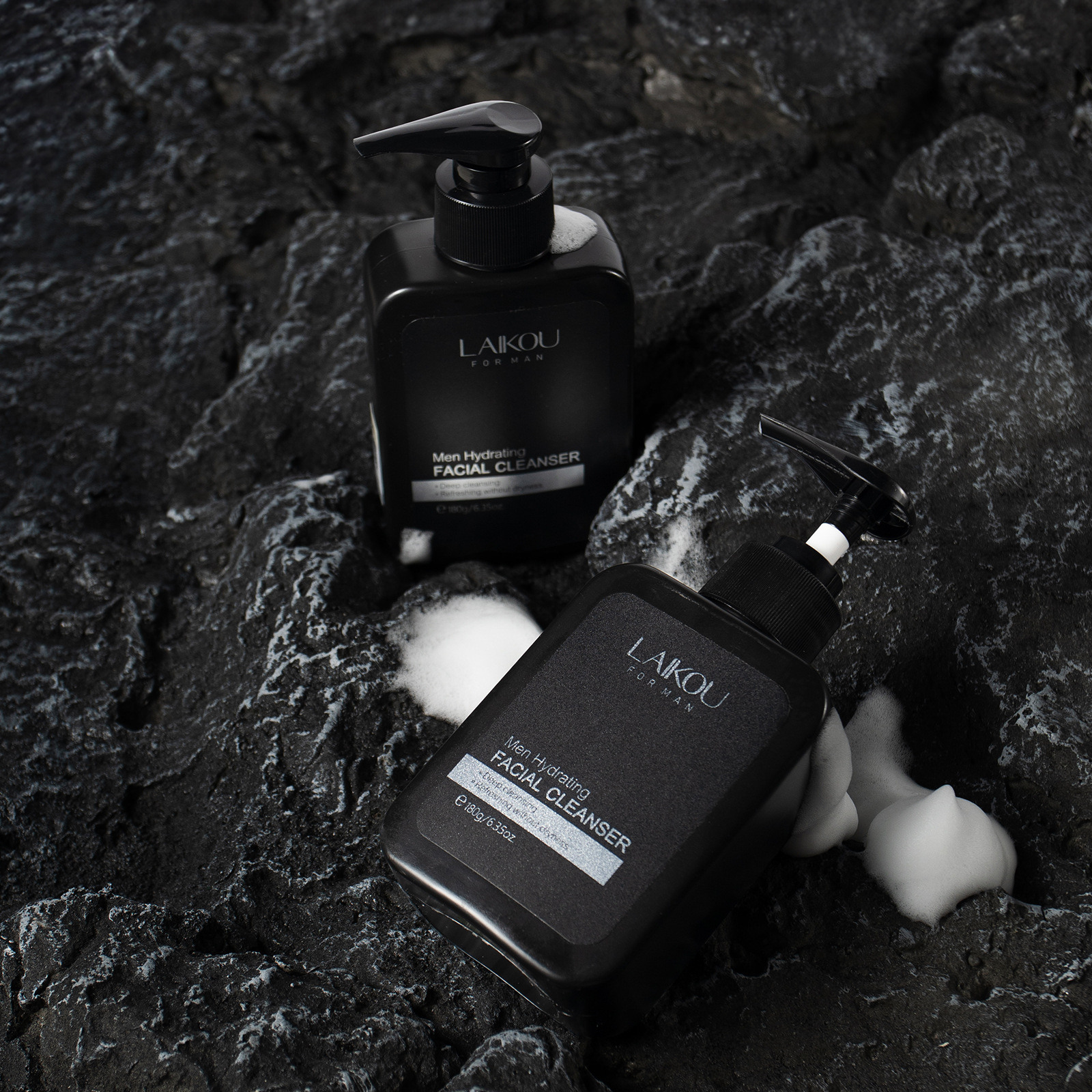 The new cross-border product, Laicome Men's Moisturizing Facial Cleanser 180g, is available in stock from the manufacturer for cleansing, hydrating and refining pores Application Scenario