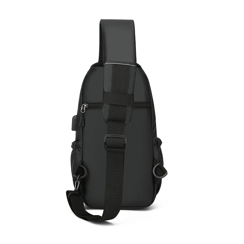 Customized men's business chest bag, trendy casual cycling backpack, lightweight large-capacity single-shoulder bag, simple crossbody bag Application Scenario