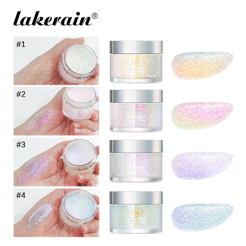 lakerain Sparkling Gel Available in 4 colors: Eye and Face high-gloss Gel, Body Highlight full figure