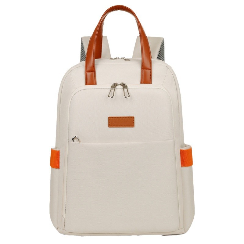 Large-capacity backpack, multi-functional laptop bag for girls, schoolbag for middle and high school students with logo printing, business commuting backpack Item Picture