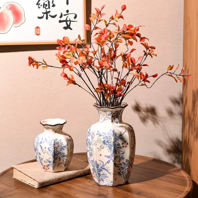国潮 精致礼品工艺品  中国风艺术摆件花瓶 简约精致风格陶瓷花瓶