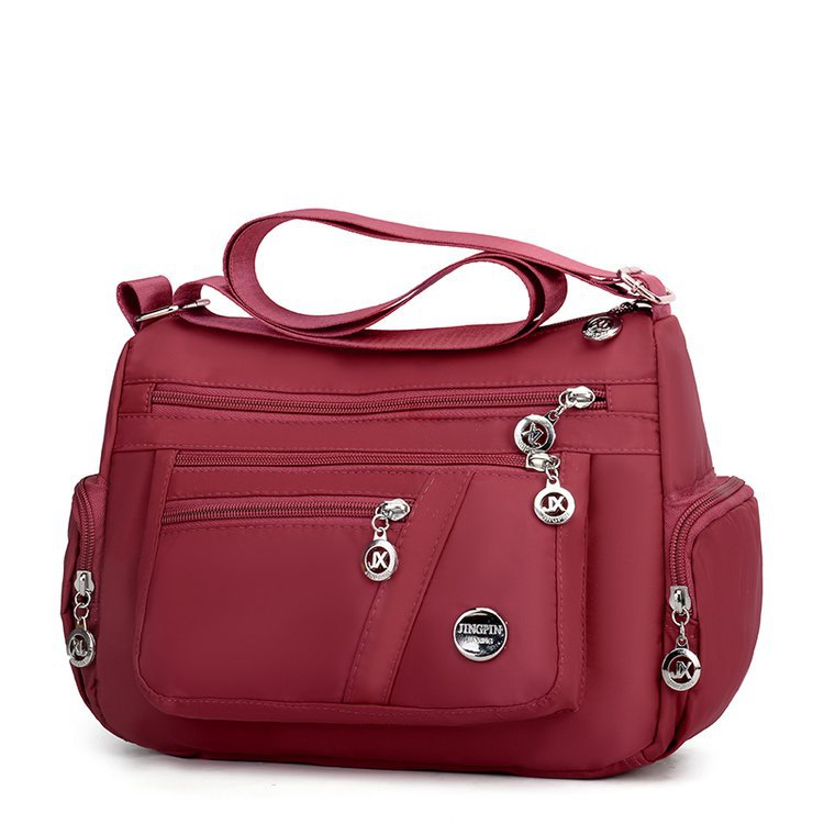 New multi-layered nylon bag, casual single-shoulder crossbody bag, trendy women's crossbody bag, cross-border one-piece delivery worldwide Item Picture