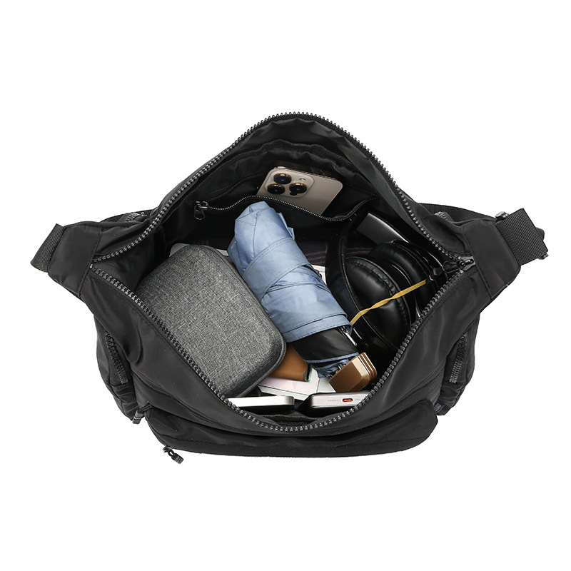 2024 New stylish and versatile messenger bag, Japanese minimalist functional single-shoulder bag, casual men's large-capacity crossbody bag Item Picture