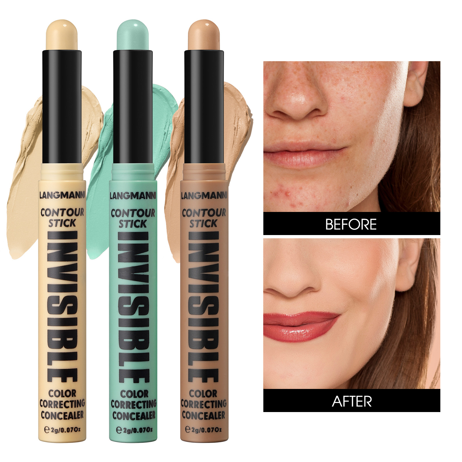 LANGMANNI Six-color Contouring stick Specification drawing