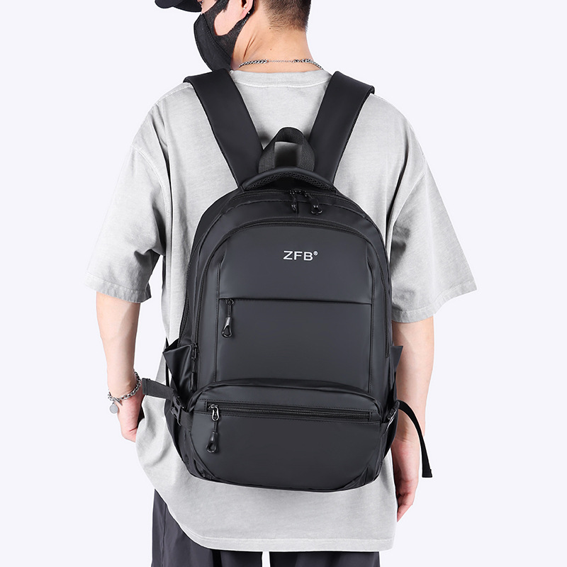 New business computer bag, Korean-style backpack, outdoor leisure travel bag, high school and college student storage backpack, cross-border details Picture