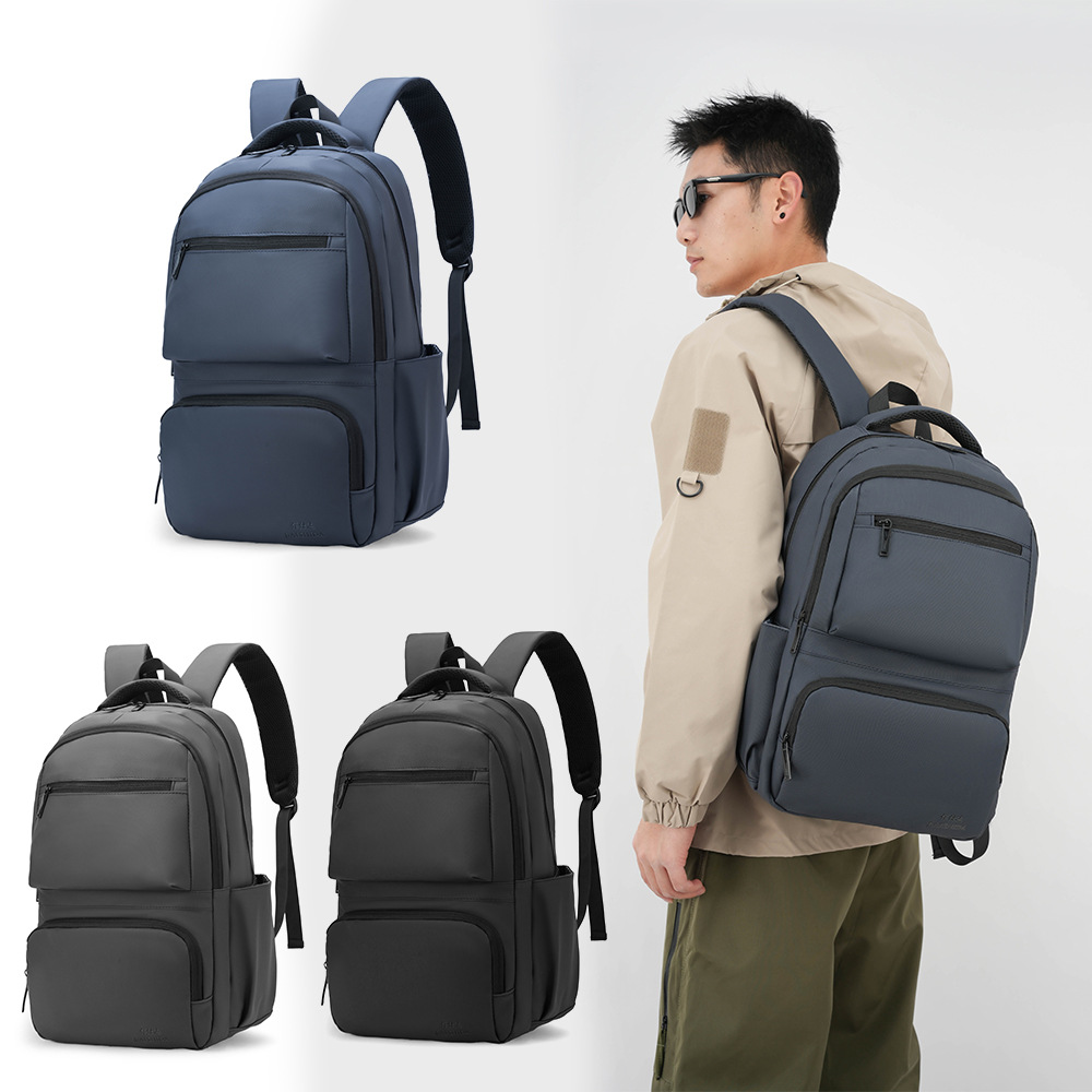 A new large-capacity men's backpack from the manufacturer, a simple and convenient school bag for travel, commuting and business trips full figure