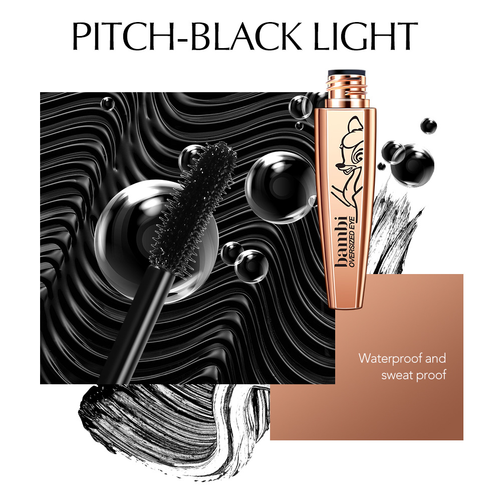 Shedoes cross-border export Bambi Deer Mascara is waterproof, sweat-proof, thickens the eyes, elongates the eyes and ensures long-lasting makeup Specification drawing