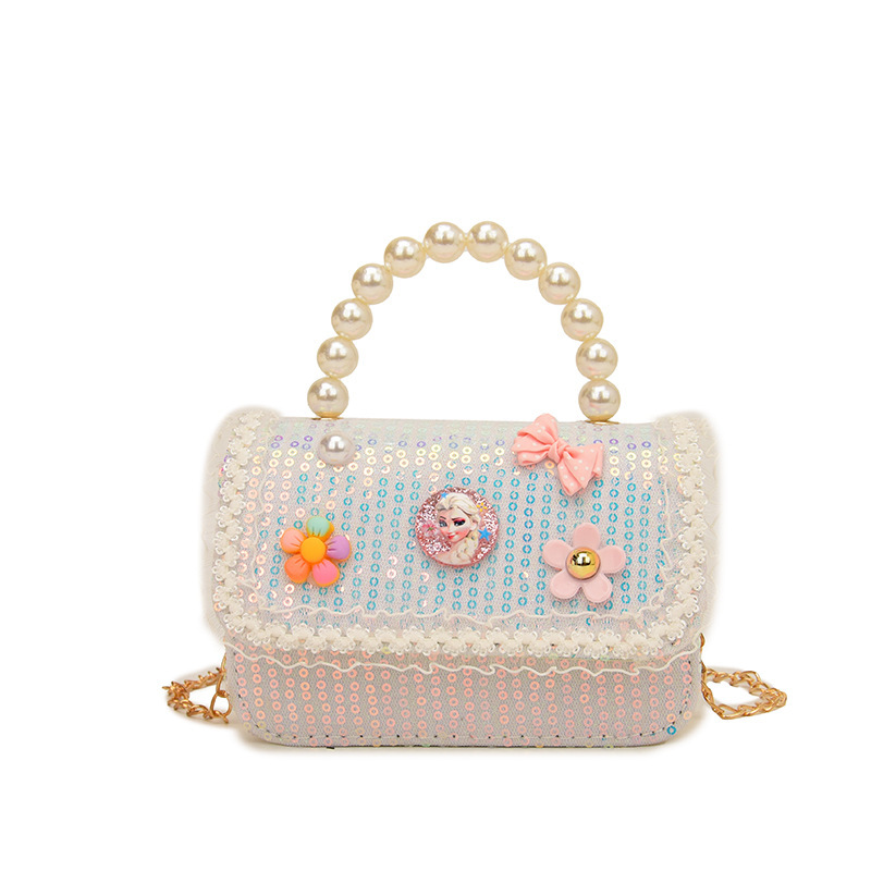 This year, small bags, girls' accessory bags, fashionable pearl handbags, and Korean-style children's single-shoulder crossbody bags are in fashion Item Picture