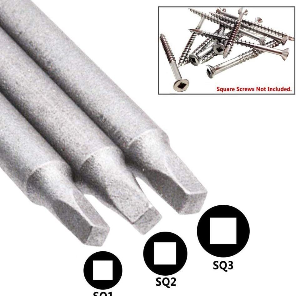 Set of square screwdriver, 50, 100mm long, S2 material, electric screwdriver, electric screwdriver, screwdriver head, air screwdriver details Picture