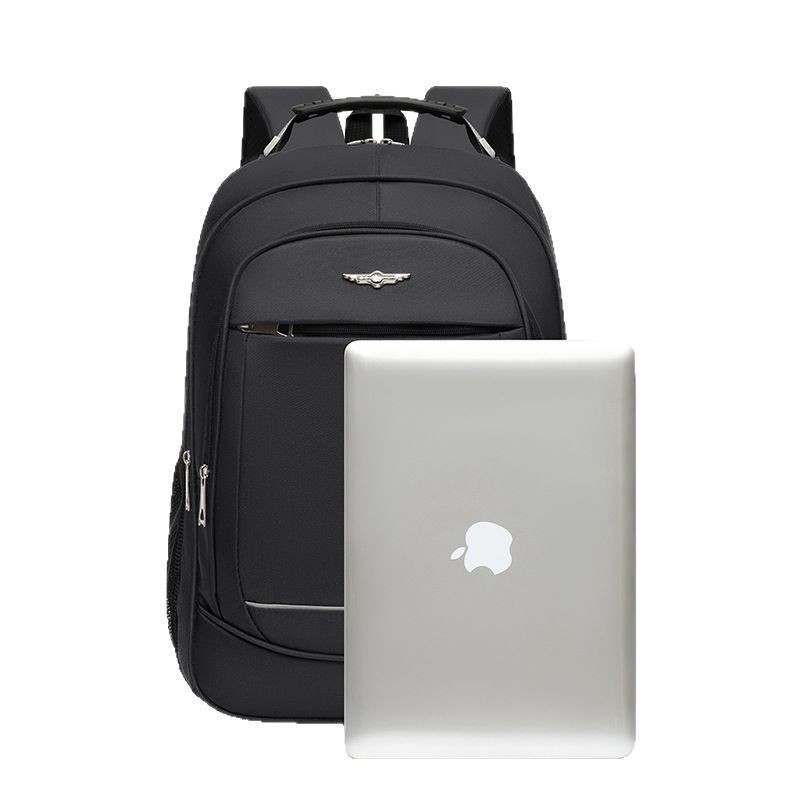 Cross-border backpack, large-capacity, simple and lightweight Oxford cloth student backpack, wear-resistant business laptop bag Item Picture