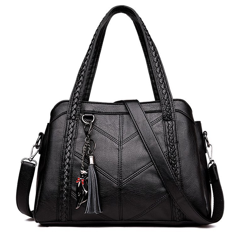 New Suzhou European and American tote bags, trendy large-capacity handbags, single-shoulder crossbody bags, cross-border women's bags Specification drawing