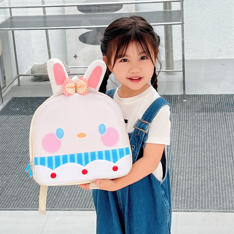 Fashionable new kindergarten schoolbag made of EVA material, cartoon little rabbit, small class children's backpack for leisure travel Application Scenario