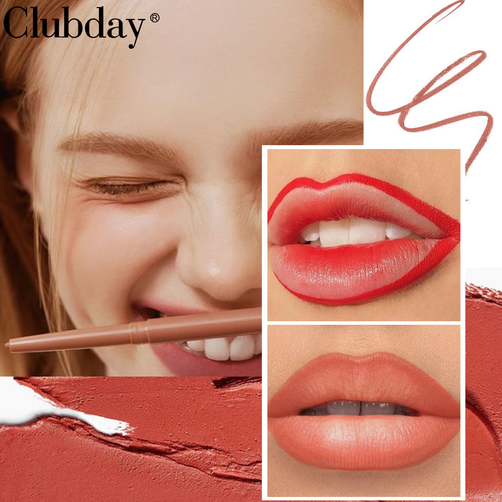 Clubday Matte matte nude lip liner Pen is a cross-border bestseller. Wholesale of long-lasting waterproof rotating lipstick pen Application Scenario
