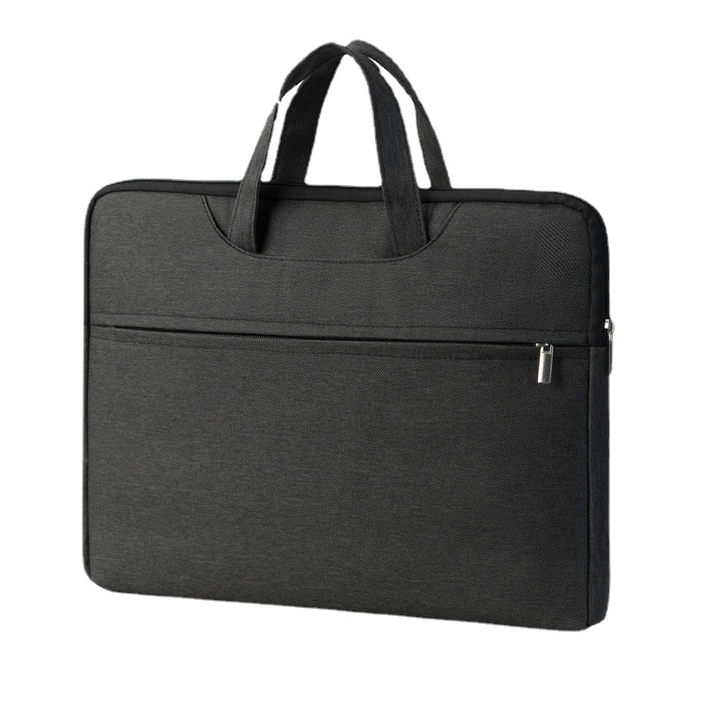 Factory wholesale of large-capacity wear-resistant Oxford cloth laptop bags, gift computers, office briefcases with logo printing Item Picture