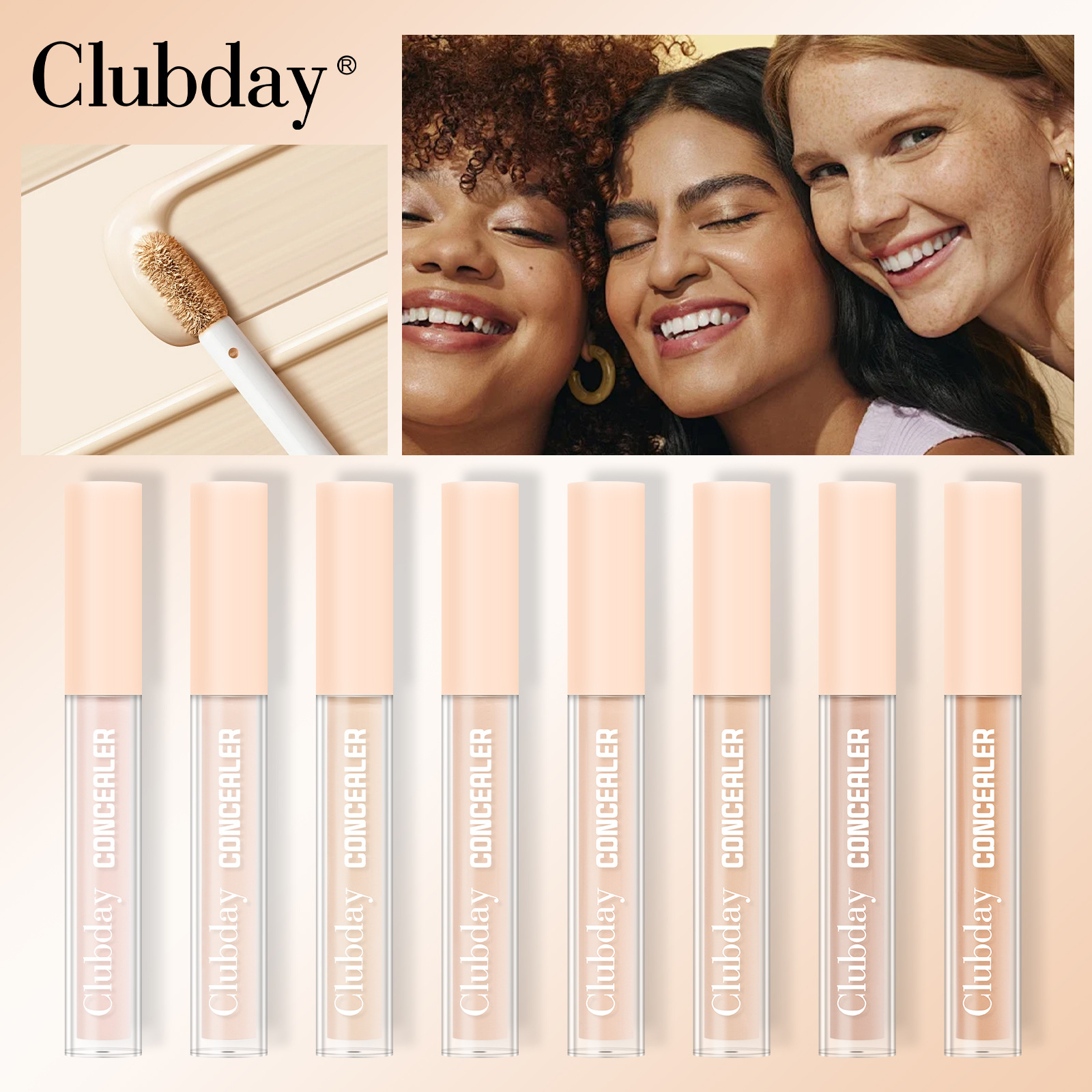 Cross-border makeup acne mark cover-up eight-color concealer, waterproof and long-lasting facial contouring, dark eye concealer wholesale full figure
