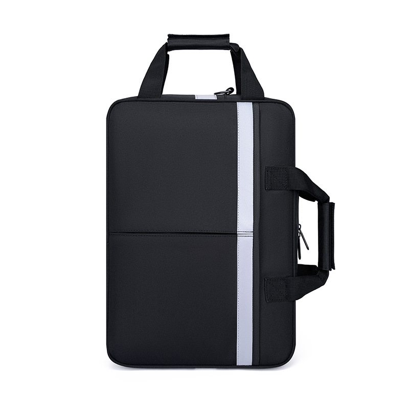 New men's briefcase, computer handbag, large-capacity single-shoulder crossbody bag, business laptop bag, 16 inches details Picture