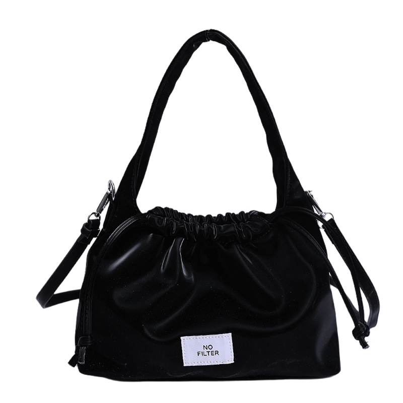 New 2025 Pleated bag for women, large-capacity, fashionable and versatile shoulder bag, nylon fabric casual commuting crossbody bag for women Item Picture