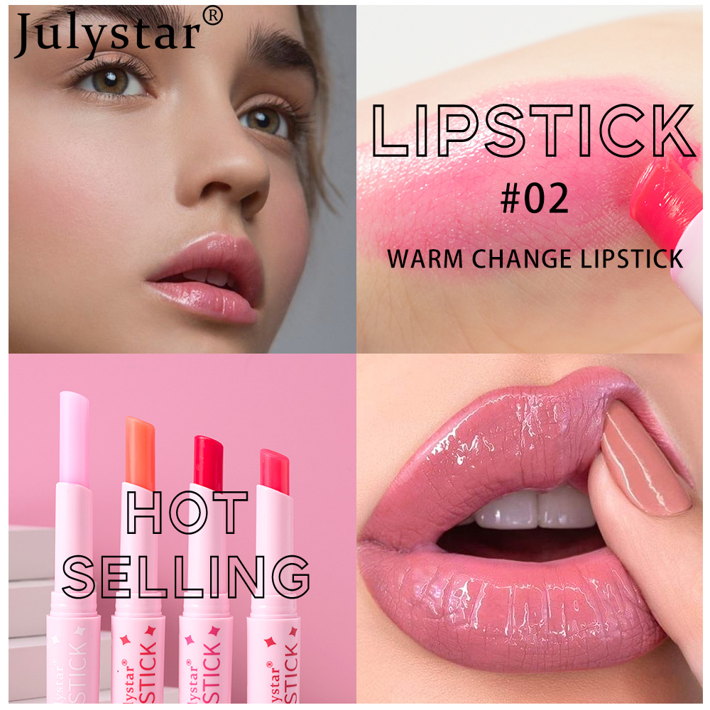 Julystar Lip Tinting Lip Balm Moisturizing and Hydrating Lip Lines, Vitamin E-containing fruit-scented warming lipstick details Picture
