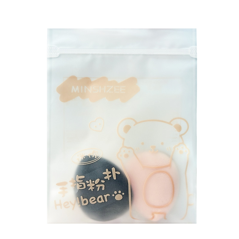 Mingxi Zhi Finger Powder Puff Concealer Cushion Thumb Mini Powder Puff Super Soft, no powder intake, dry and wet dual-purpose, women cross-border Item Picture