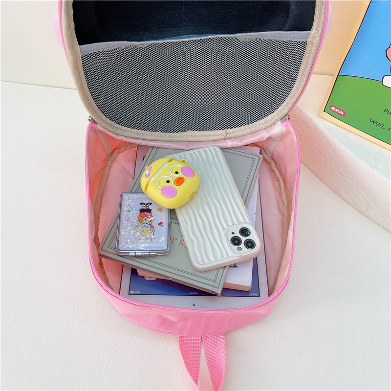2023 New Children's schoolbag, eggshell bag, cartoon and cute kindergarten schoolbag, small animal children's backpack Specification drawing