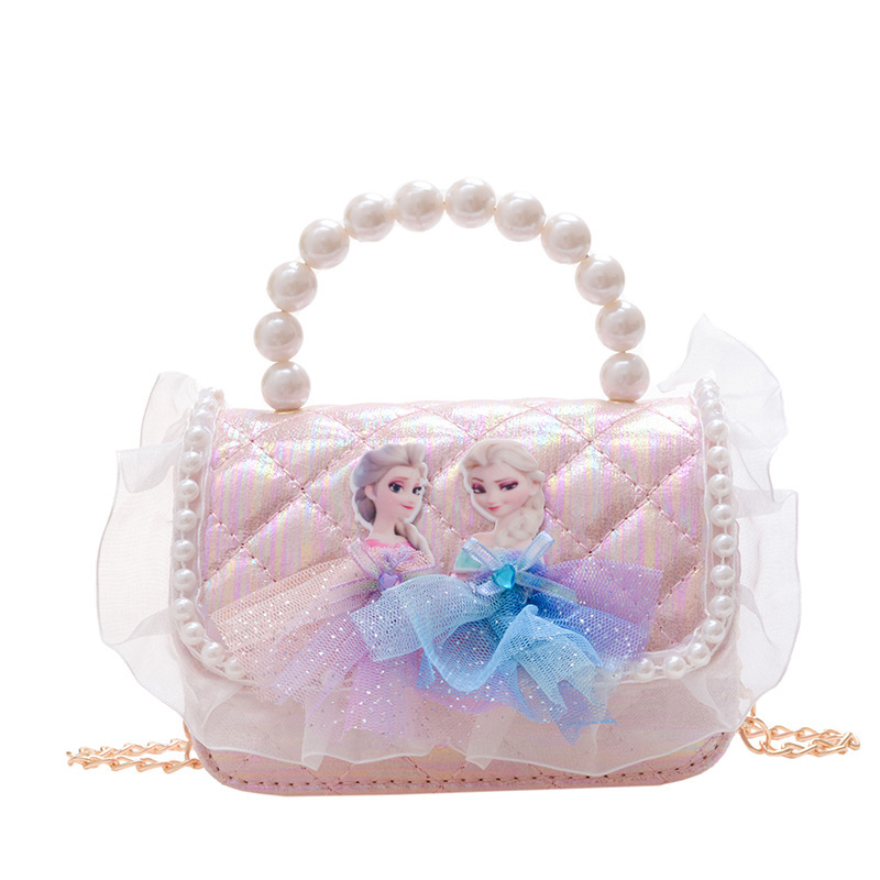 Korean-style children's pearl handbag, ins fashion girls' bag, children's cartoon trend chain handbag, small sachet Item Picture