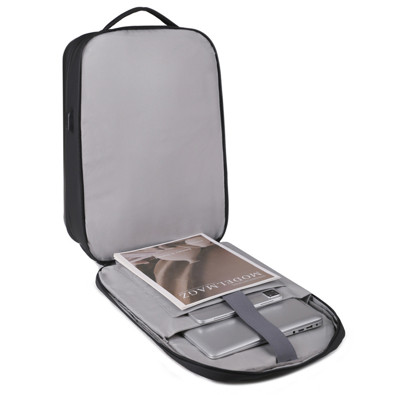 A new cross-border hard-shell business backpack with large capacity and multiple functions, a 17-inch computer bag for commuting and business trips, and a high-end feel on both shoulders Specification drawing