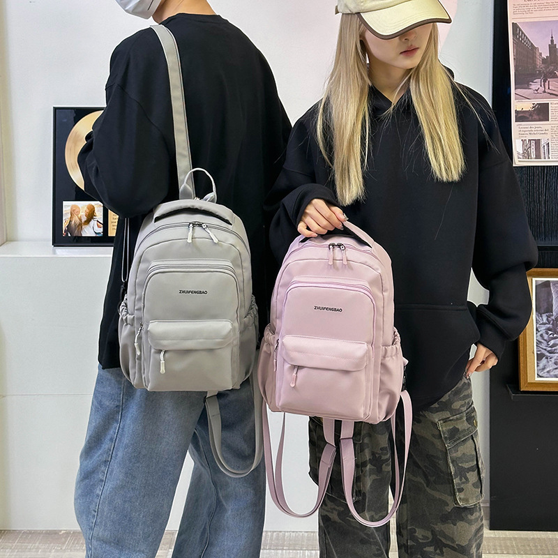 Forest-style schoolbag for junior high school girls, large-capacity 2025 Spring new simple backpack, single-shoulder crossbody backpack Application Scenario