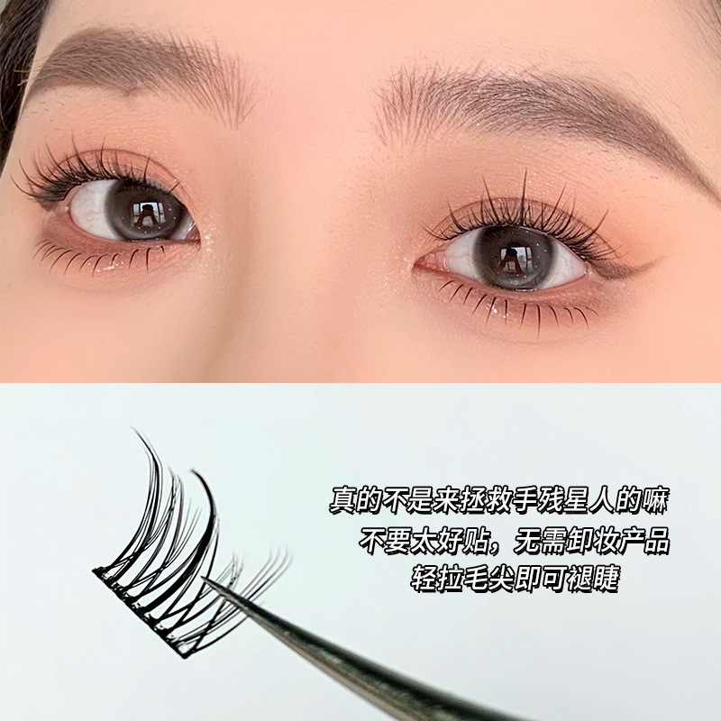 Lazy person, no glue, no removal, self-adhesive, large capacity, pure desire, little lily false eyelashes, natural girl group, thick eyelashes for beginners Application Scenario