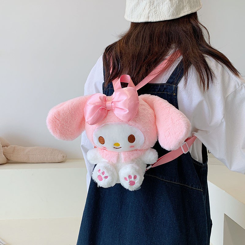 Cute plush little bag for girls, 2021 new style cartoon doll bag, versatile little girl single-shoulder crossbody bag, children's gift details Picture