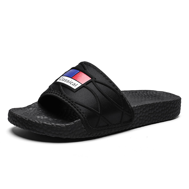 Lu 'an Summer slide Coconut Slippers for Adult men, anti-slip outdoor casual fashion, one-line trendy slippers, with a feeling of stepping on feces Item Picture
