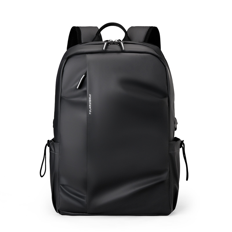 New lightweight backpack, men's large-capacity simple and casual travel backpack, college students' double-shoulder computer bag Item Picture