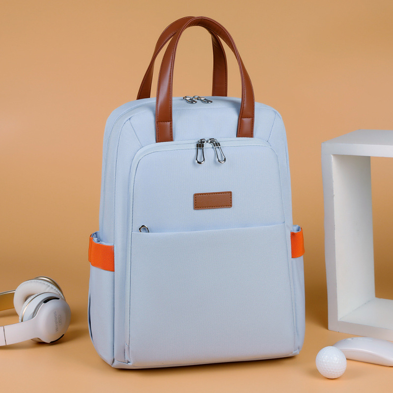 Large-capacity backpack, multi-functional laptop bag for girls, schoolbag for middle and high school students with logo printing, business commuting backpack Application Scenario