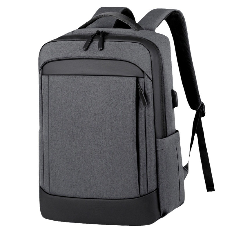 Men's multi-functional backpack, waterproof Oxford fabric, business commuting computer bag, large-capacity backpack, heat transfer printed logo Item Picture
