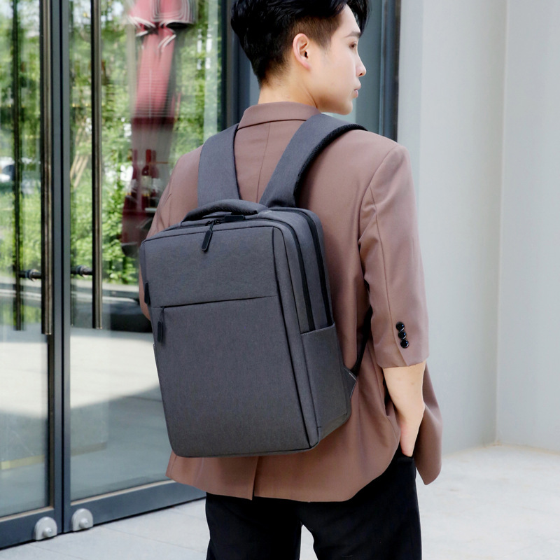 Multi-functional backpack, men's business commuting backpack, USB shoulder computer bag, large-capacity student campus schoolbag Specification drawing
