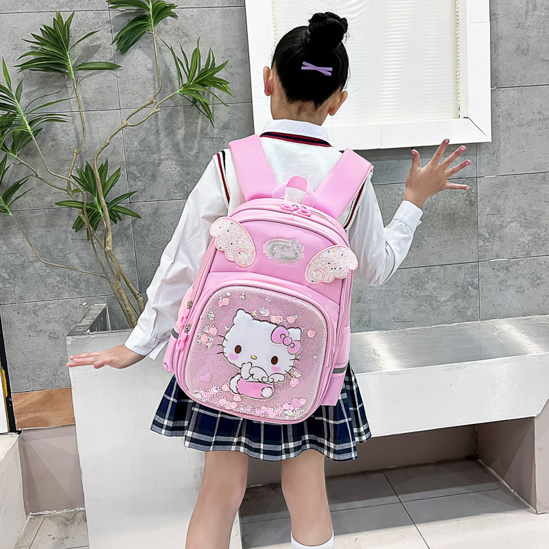 2023 New style kindergarten, primary school, children's schoolbags, boys' and girls' cartoon backpacks, Kulomi backpacks for export Specification drawing