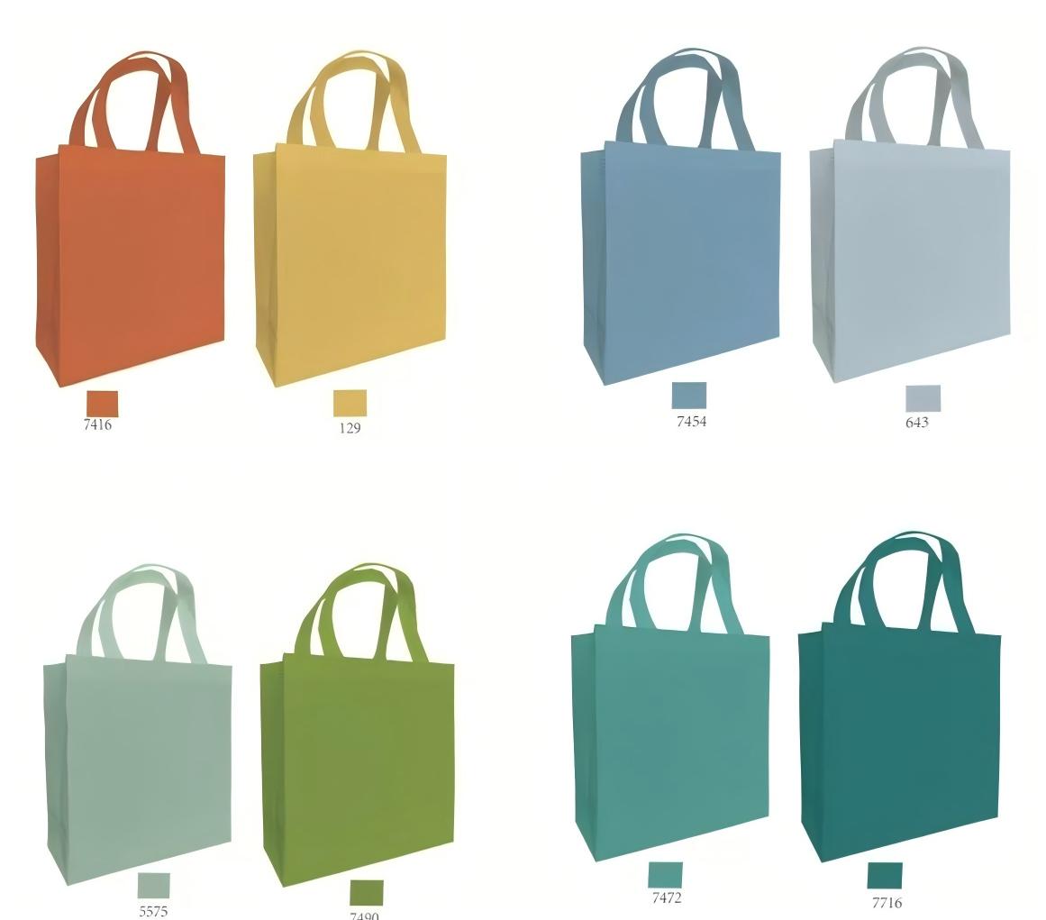 时尚彩色覆膜无纺布袋手提袋 购物袋立体袋服装袋购物袋包装袋收纳袋化妆品袋 伴手礼礼品袋图