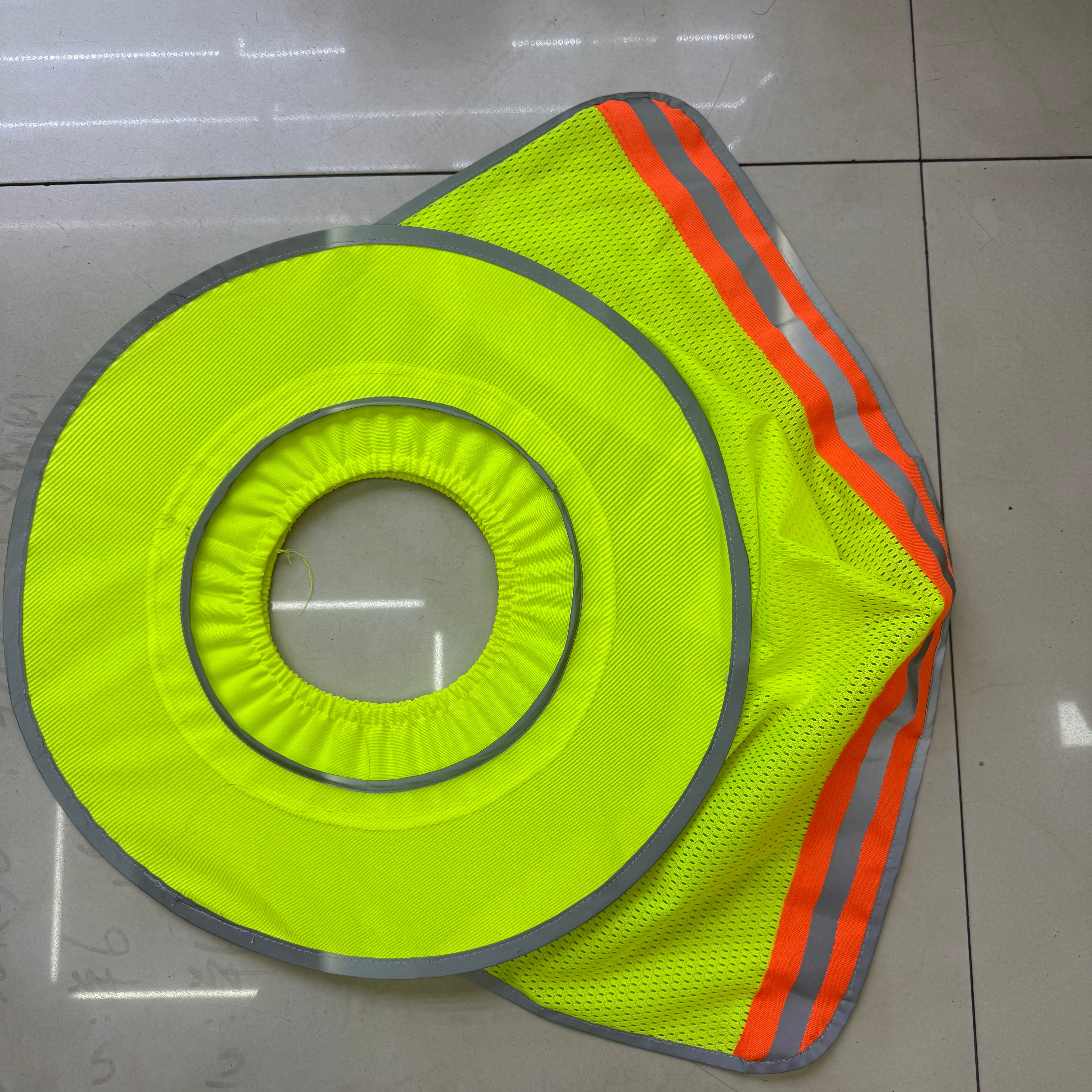 安全帽防晒帽檐 工地安全帽防晒太阳帽檐遮阳帘遮阳帽网状透气产品图