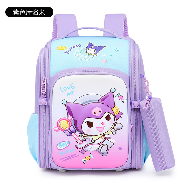 Cute cartoon, lightweight, lightweight and breathable schoolbags for boys and girls in grades 1 to 3, outdoor children's small backpacks Item Picture