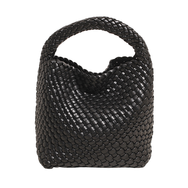 Niche design hand-woven bag, large-capacity casual tote bag, 2025 new trendy commuting mother and child underarm bag Item Picture