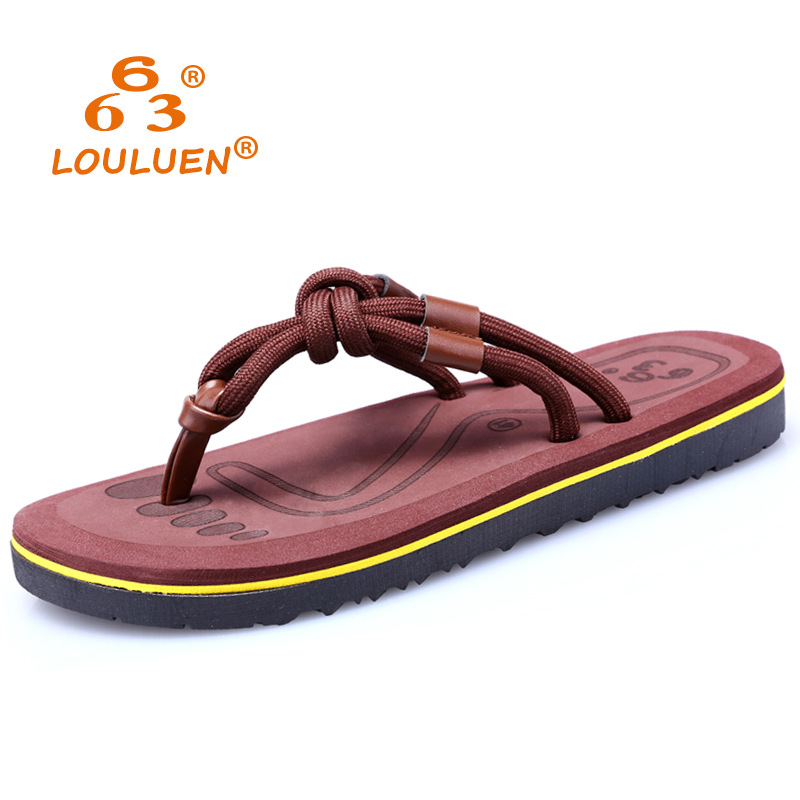 Cross-border new couple flip-flops beach slippers women 's summer outerwear Korean casual flip-flops women slippers full figure
