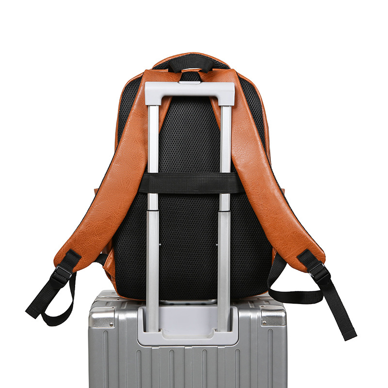 2024 New men's trend Edition large-capacity backpack, simple commuting computer bag, cross-border wholesale, junior and senior high school schoolbag Application Scenario