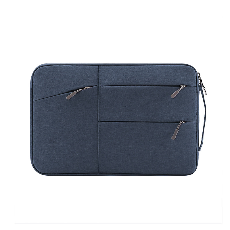 Cross-border best-selling multi-pocket 300D with fleece, suitable for Mac, Huawei 13, Lenovo 14-inch laptop handbag Item Picture