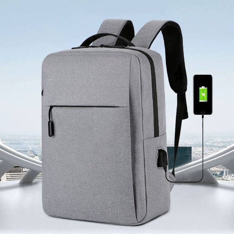 Laptop Bag, Oxford textile USB charging backpack, export outdoor business backpack, one piece global shipping full figure