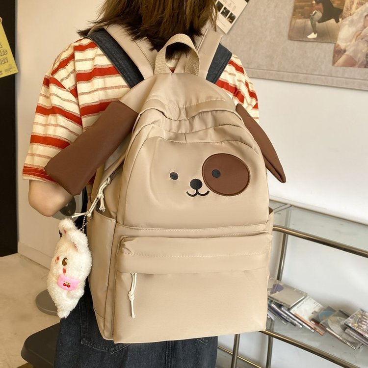 Cartoon schoolbag, schoolbag for primary school girls, cute dog, student girl backpack, large-capacity, lightweight backpack details Picture