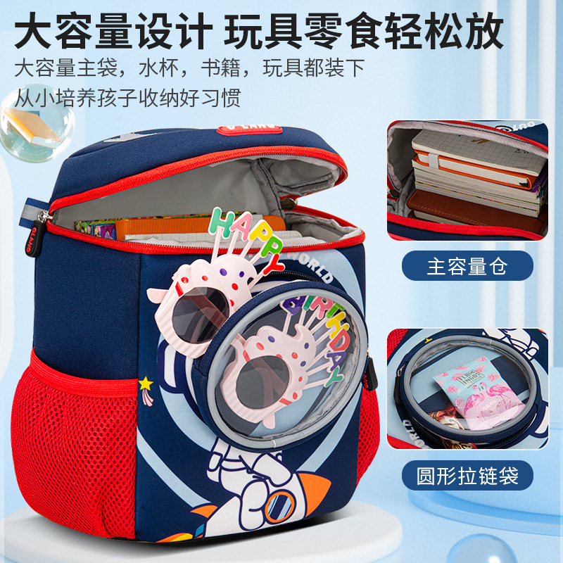 Cross-border new kindergarten schoolbag, astronaut schoolbag for small, medium and large classes, ultra-lightweight, spine-protecting and load-reducing children's schoolbag Application Scenario