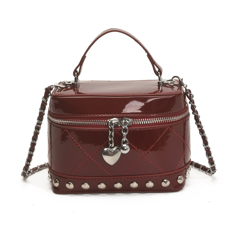 Korean style fashionable handbag for women 2025 summer new style small square bag, simple embroidered thread chain single-shoulder crossbody bag Item Picture