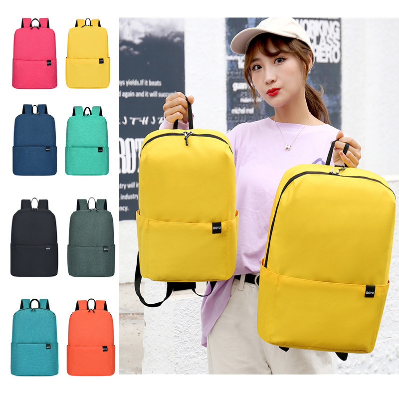 Cross-border backpacks, colorful backpacks, simple and fashionable campus student schoolbags, outdoor versatile travel bags, LOGO available upon request full figure