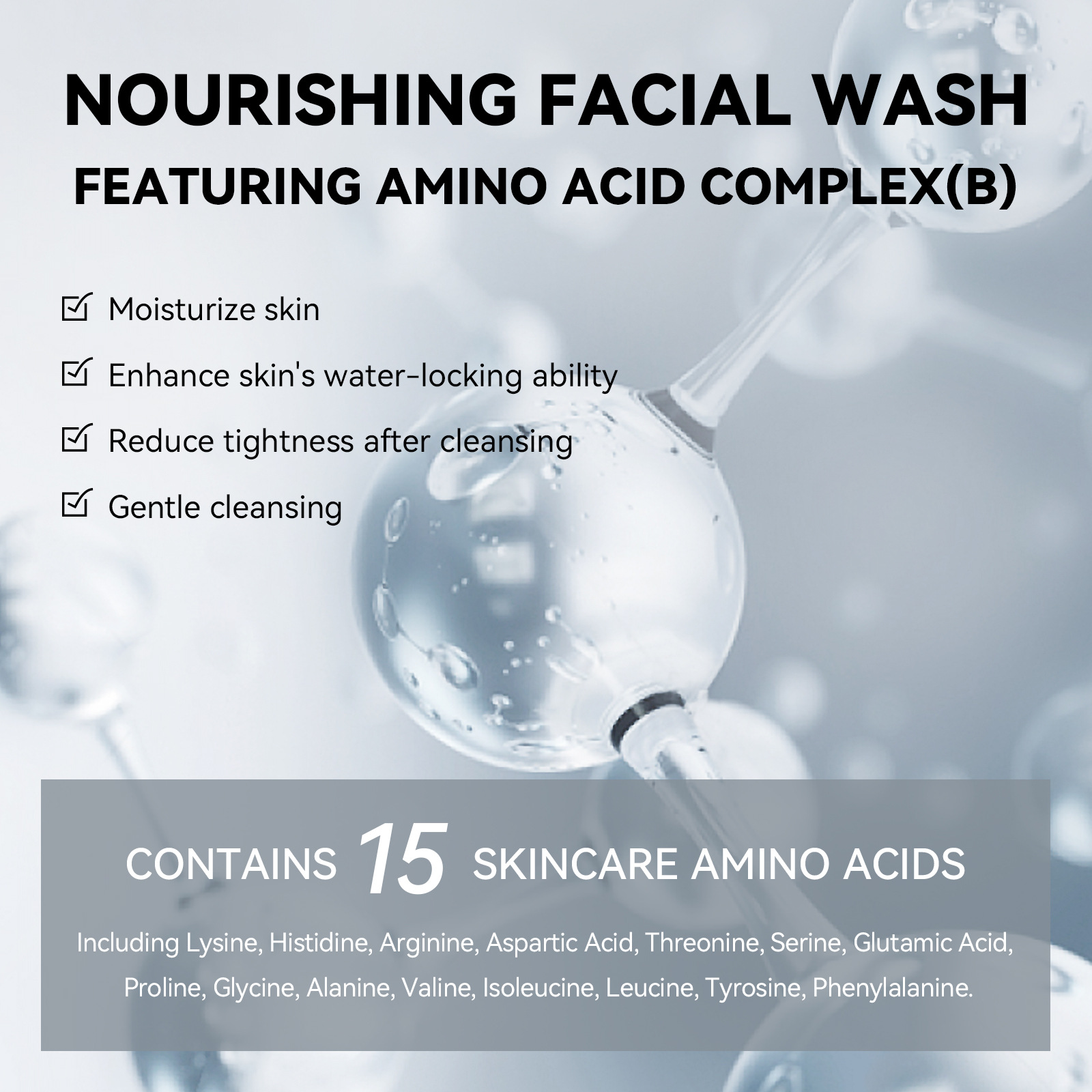 The new cross-border product, Laicome Men's Moisturizing Facial Cleanser 180g, is available in stock from the manufacturer for cleansing, hydrating and refining pores details Picture