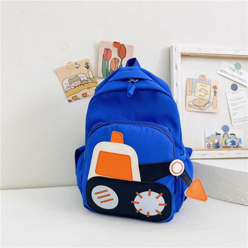 New type of backpack for kindergarten babies, excavators, engineering vehicles, boys' backpacks, lightweight schoolbags for boys and children Specification drawing